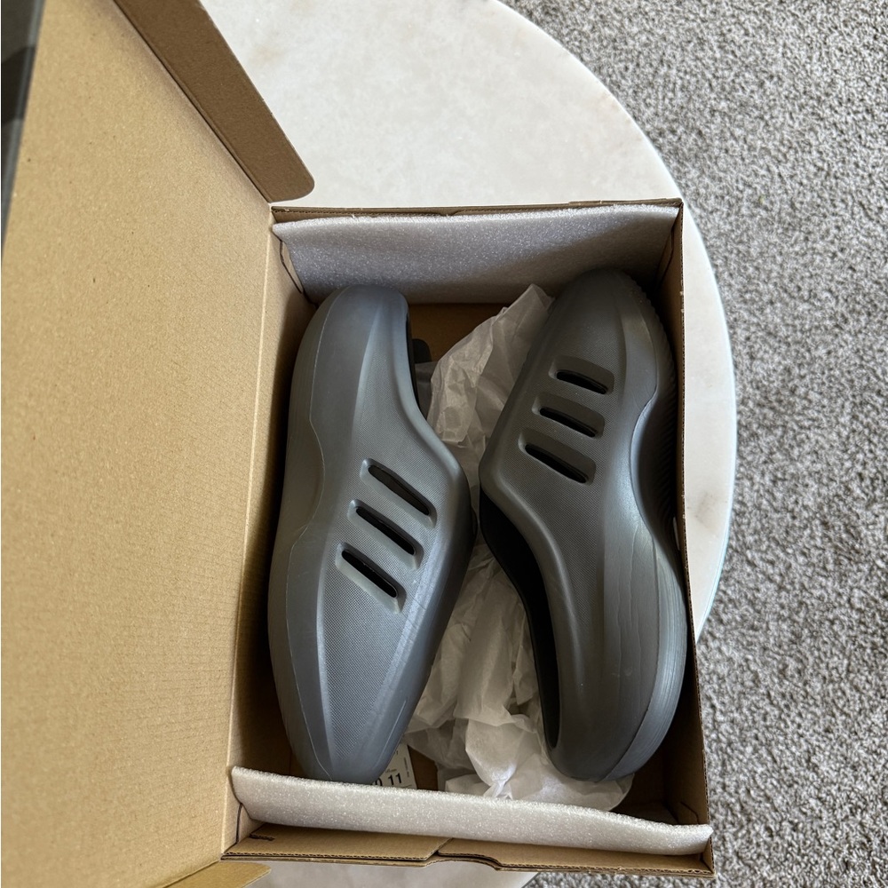 adidas Men's Black Slip-On Sandals